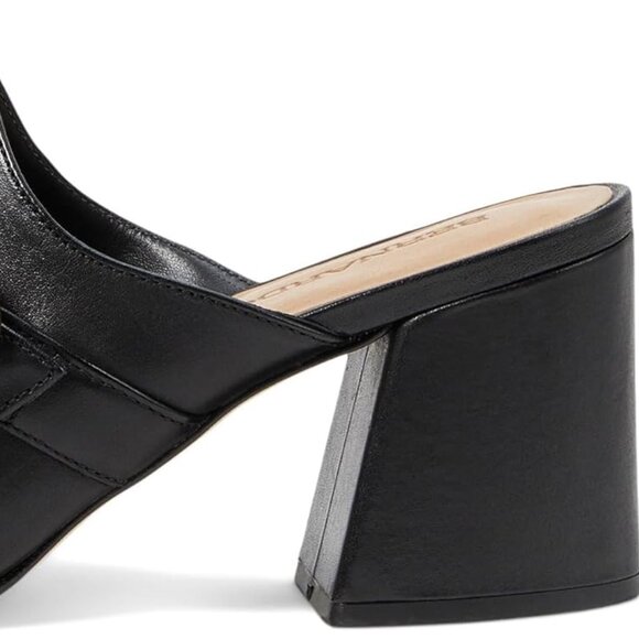 NEW BERNARDO Made In Brazil Leather Natasia Heeled Mules black for women 764tn - Picture 10 of 10